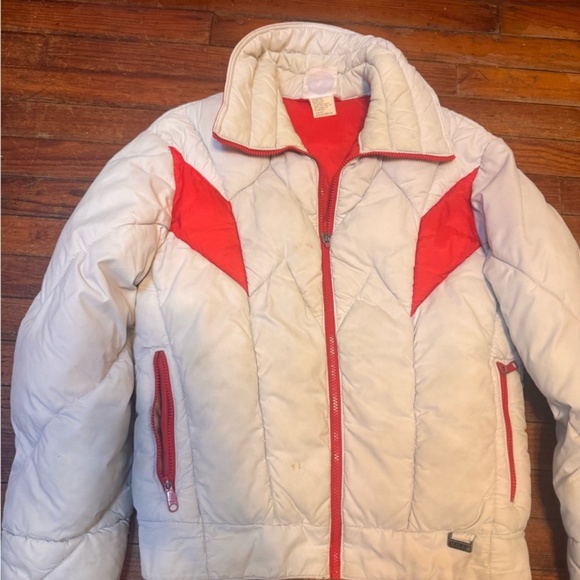 Vintage 90s Mountain Goat by white stag puffer jacket womens large pit to pit 20 - Picture 4 of 7